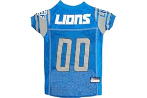 Pets First NFL Detroit Lions Dog Jersey, Size Small, Football Shirt Costume for Pet, Dog Sports T-Shirt, NFL Team Clothing for Cats, Licensed Pet Apparel Available in 7 Sizes and 32 Teams