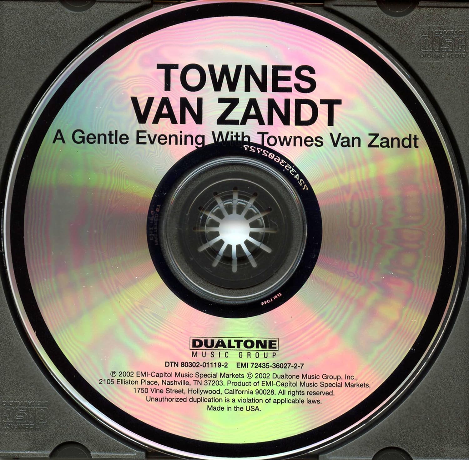 A Gentle Evening With Townes Van Zandt 02 Us Import Amazon De Musik