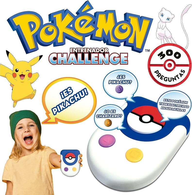 - Pokémon Entrenador Challenge | Juego Electrónico Infantil de Adivinanza y Estrategia | a Partir de 4 Años (19828) — foto 3 de 4