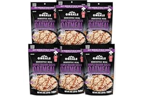 OMEALS Maple Brown Sugar Oatmeal Good to Go Meals | Mre Meals Military 2022 Bulk, Self Heating Emergency Food Supplies, Fully Cooked Backpacking Meals and Camp Food with Extended Shelf Life | 6 Pack