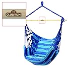 Club Fun Hanging Rope Chair - Blue