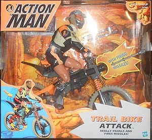 Amazon.com: ACTION MAN - Deluxe Trail Bike Attack - 12" Figure & Bike