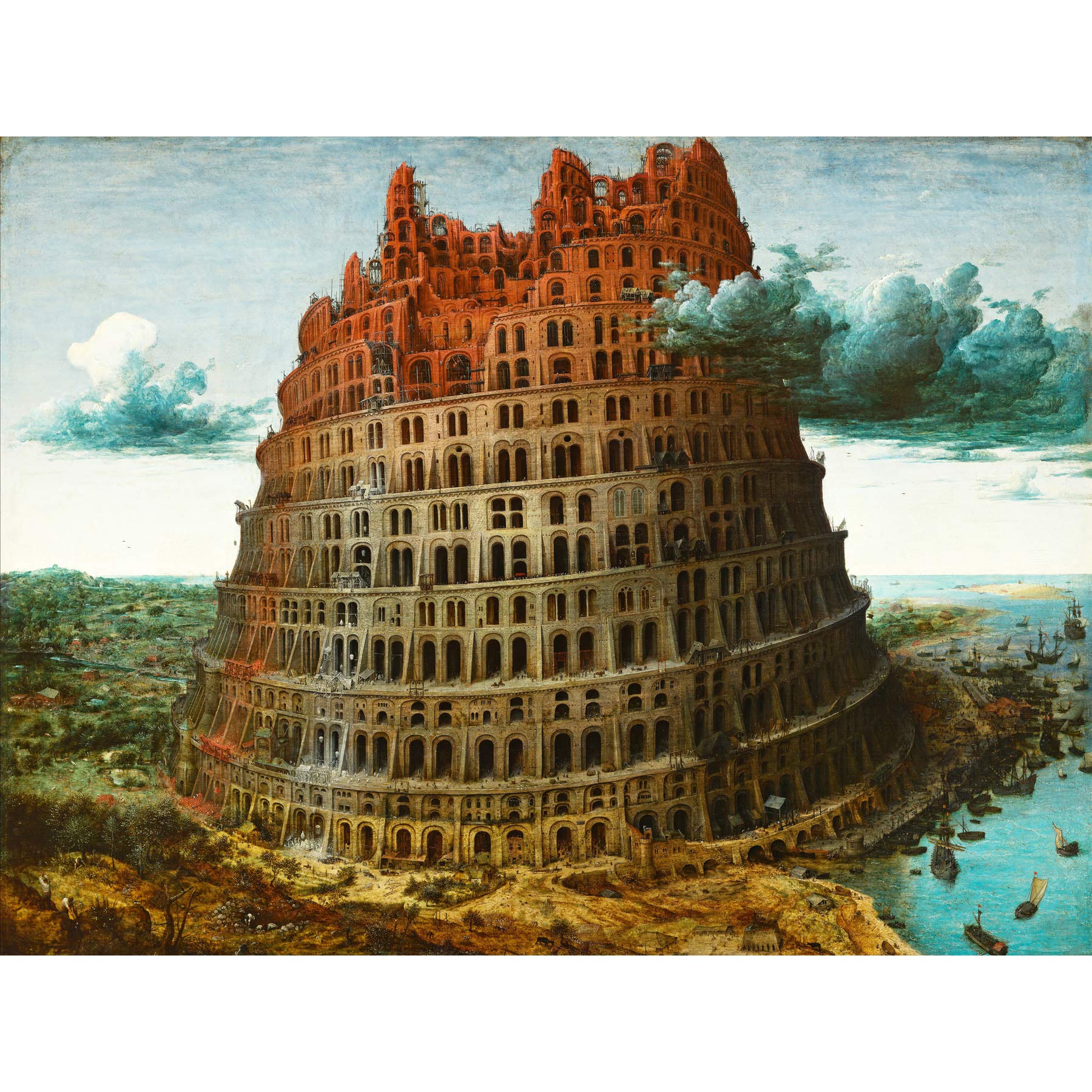 Pieter Bruegel The Elder The Tower Of Babel Rotterdam Large Art Print Poster Wall Decor Premium Mural