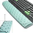 BRILA Memory Foam Keyboard Wrist Rest Support Pad Cushion for Computer, Laptop, Office Work, PC Gaming, Non-Slip Wrist Pain Relief (Aquamarine Keyboard Pad)