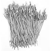 ZOENHOU 100 PCS 6 in Long Alligator Clips Bulk, Metal Wire Long-Tailed Spring Clamps Set, Zinc Plated Metal Crocodile Memo Cl