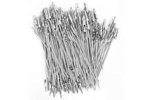 ZOENHOU 100 PCS 6 in Long Alligator Clips Bulk, Metal Wire Long-Tailed Spring Clamps Set, Zinc Plated Metal Crocodile Memo Cl