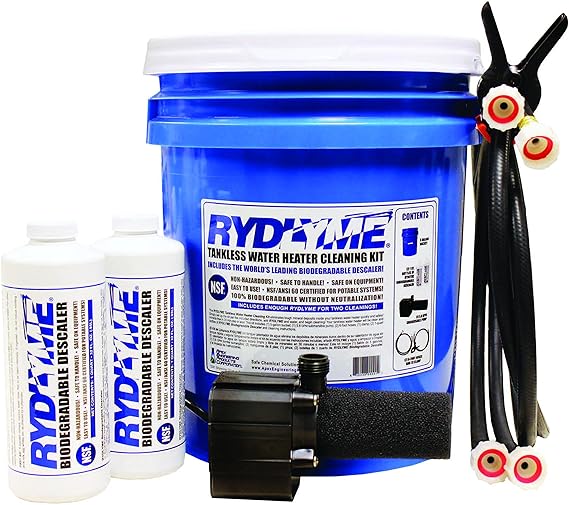 RYDLYME Biodegradable Descaler Tankless Water Heater Cleaning Kit (RTK