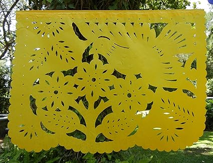 Amazon Com Papel Picado 2 Unidades Pancarta Grande De Fiesta Mexicana Para Fiestas Mexicanas 20 Paneles De Plastico Banderas Fiesta Deco Garland Suministros Hecho A Mano Toys Games
