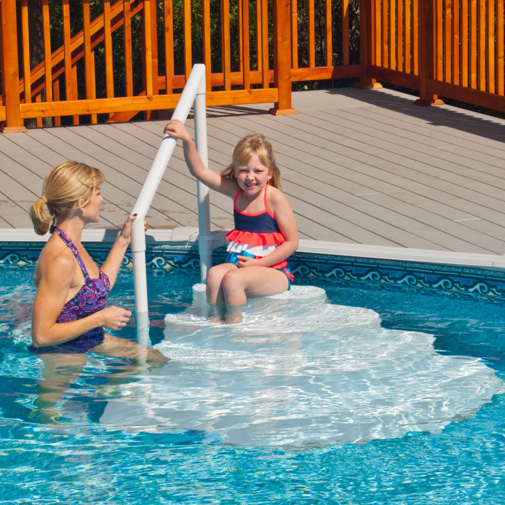 How to keep wedding cake pool steps from floating | Honestweddingadvice.com