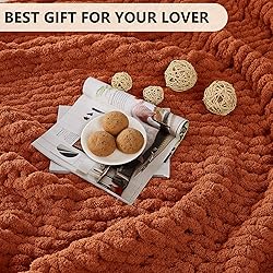 L'AGRATY Chunky Knit Blanket