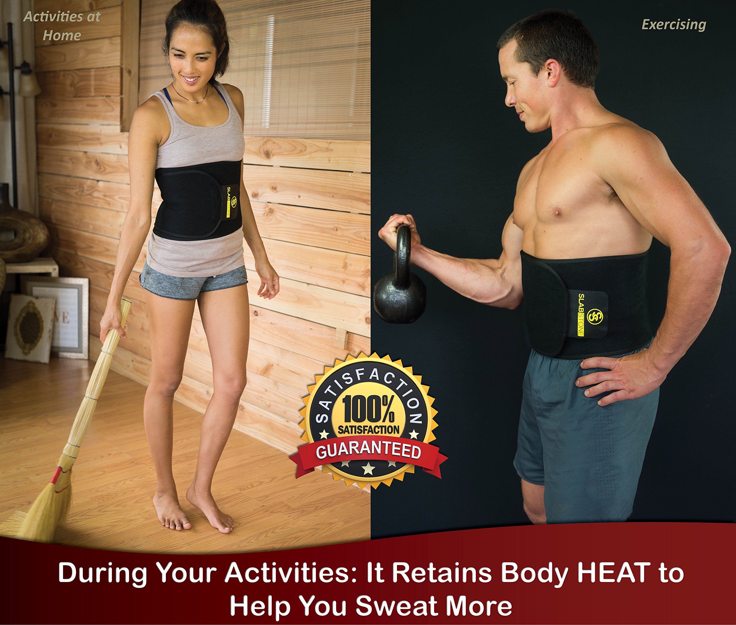 SLABSTONE Waist Trimmer Ab Belt Tummy Tuck Belt Stomach Wraps For