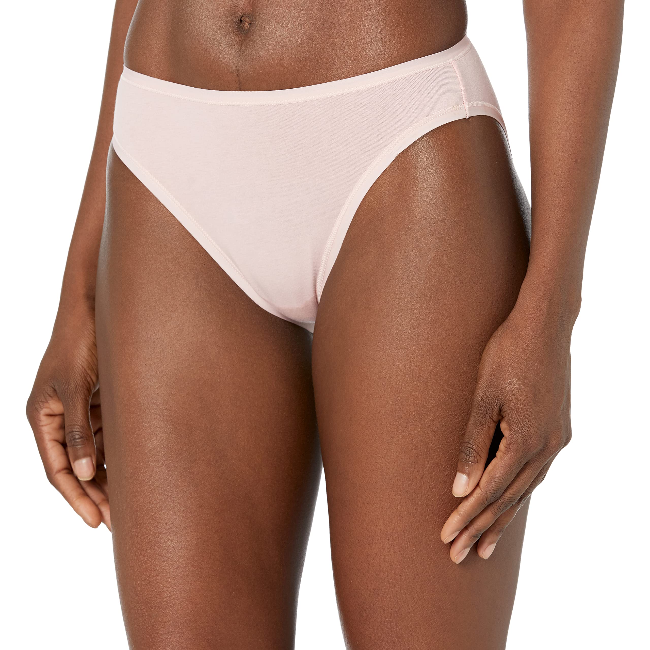 Photo 1 of Amazon Essentials Women's Cotton High Leg Brief Underwear (Available in Plus Size), Breathable, Pack of 6, Pretty Color Pops, X-Small