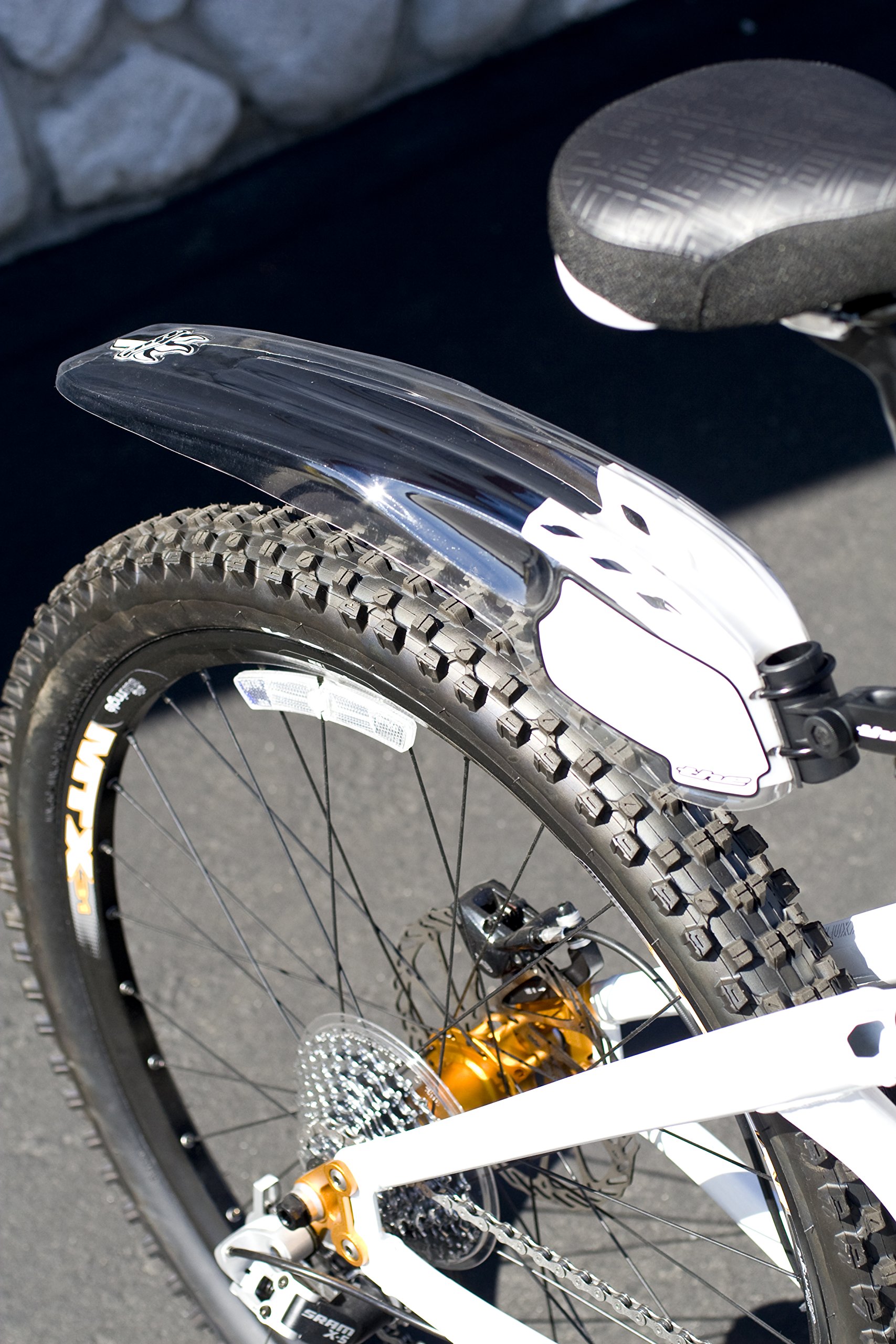 THE Industries Proline Rear Post Mount Mountain Bike Fender, Clear Buy