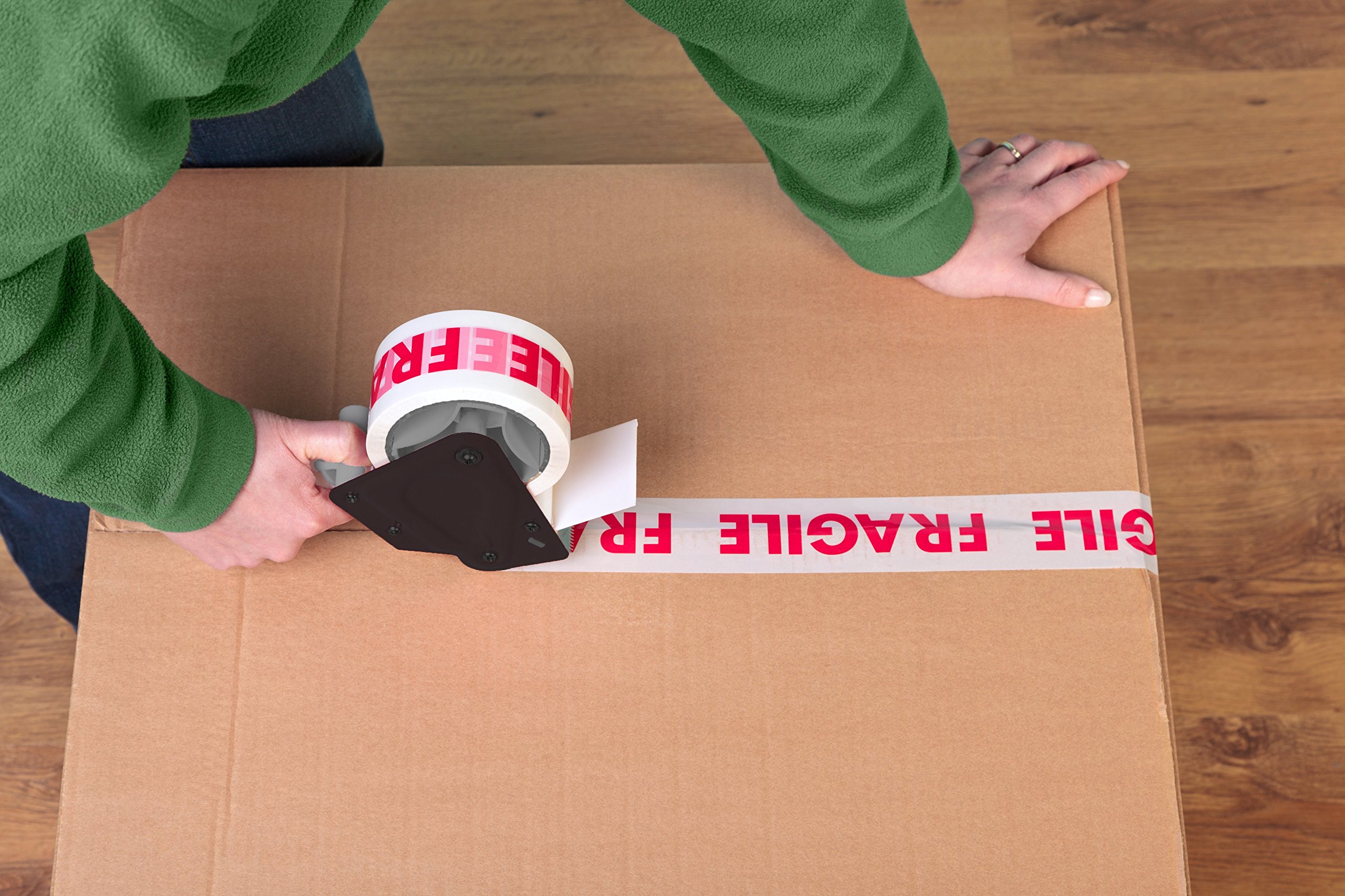 Tapexpert Packing Tape Gun with 1 Roll of Packaging Tape, Easy to Tape