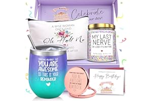 GEMWI Gifts for Women, Birthday Gifts for Women, Happy Birthday Gifts Basket for Women, Gift Set for Best Friends Female Women Sister Mom Wife Her Girlfriend Coworker Bestie Bff