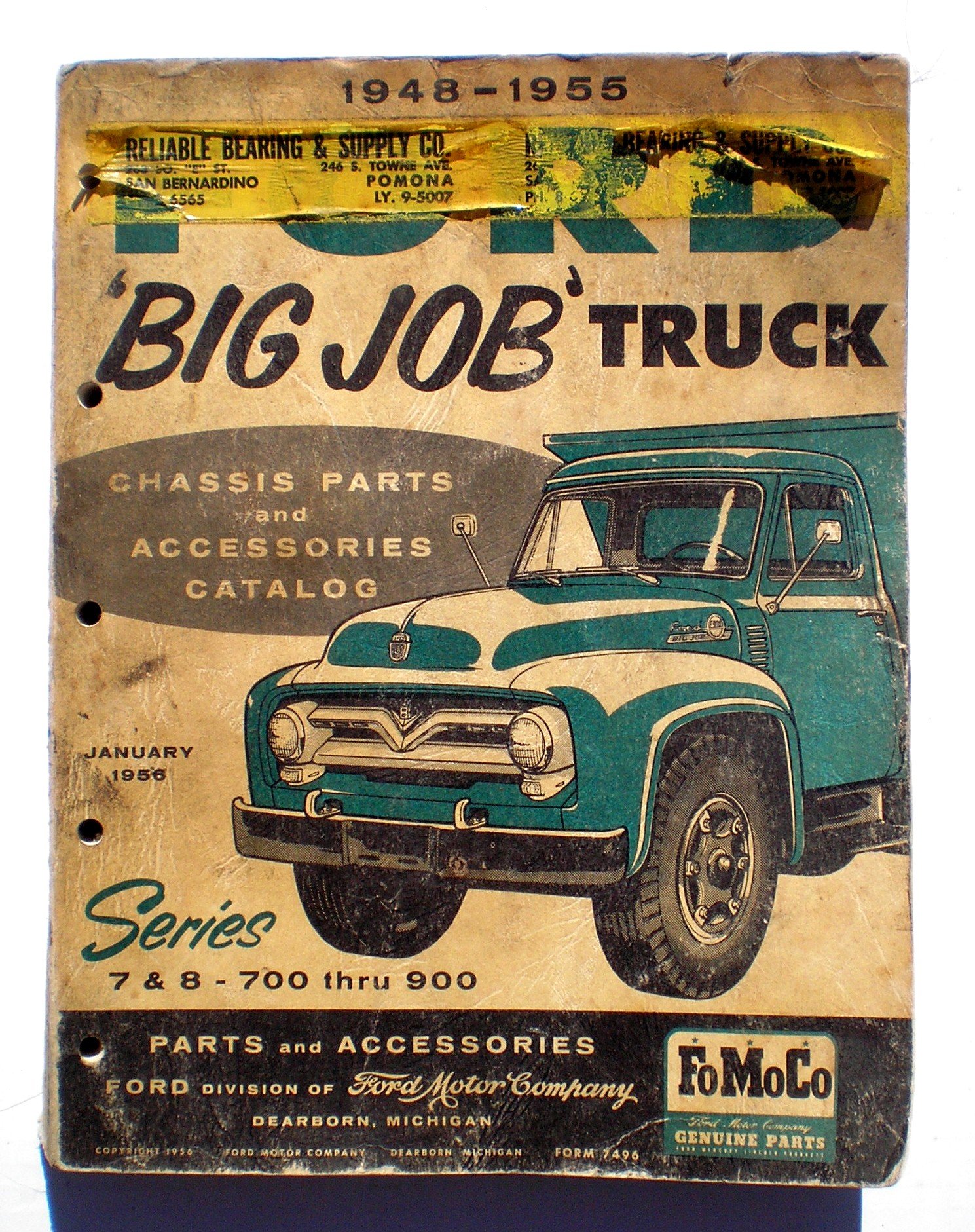 ford company parts on 1948 1955 Ford Big Job Truck Chassis Parts And Accessories Catalog Series 7 N A Amazon Com Books