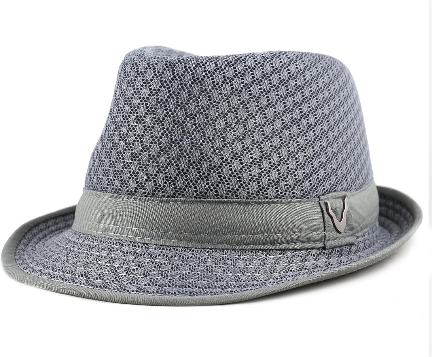 Black Horn Light Weight Classic Soft Cool Mesh Fedora hat at  Women’s Clothing store