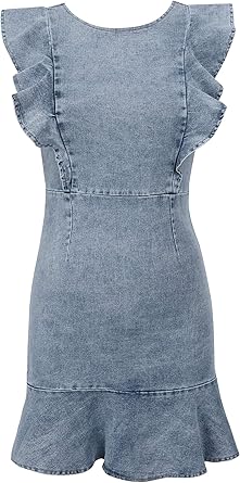 denim a line dress