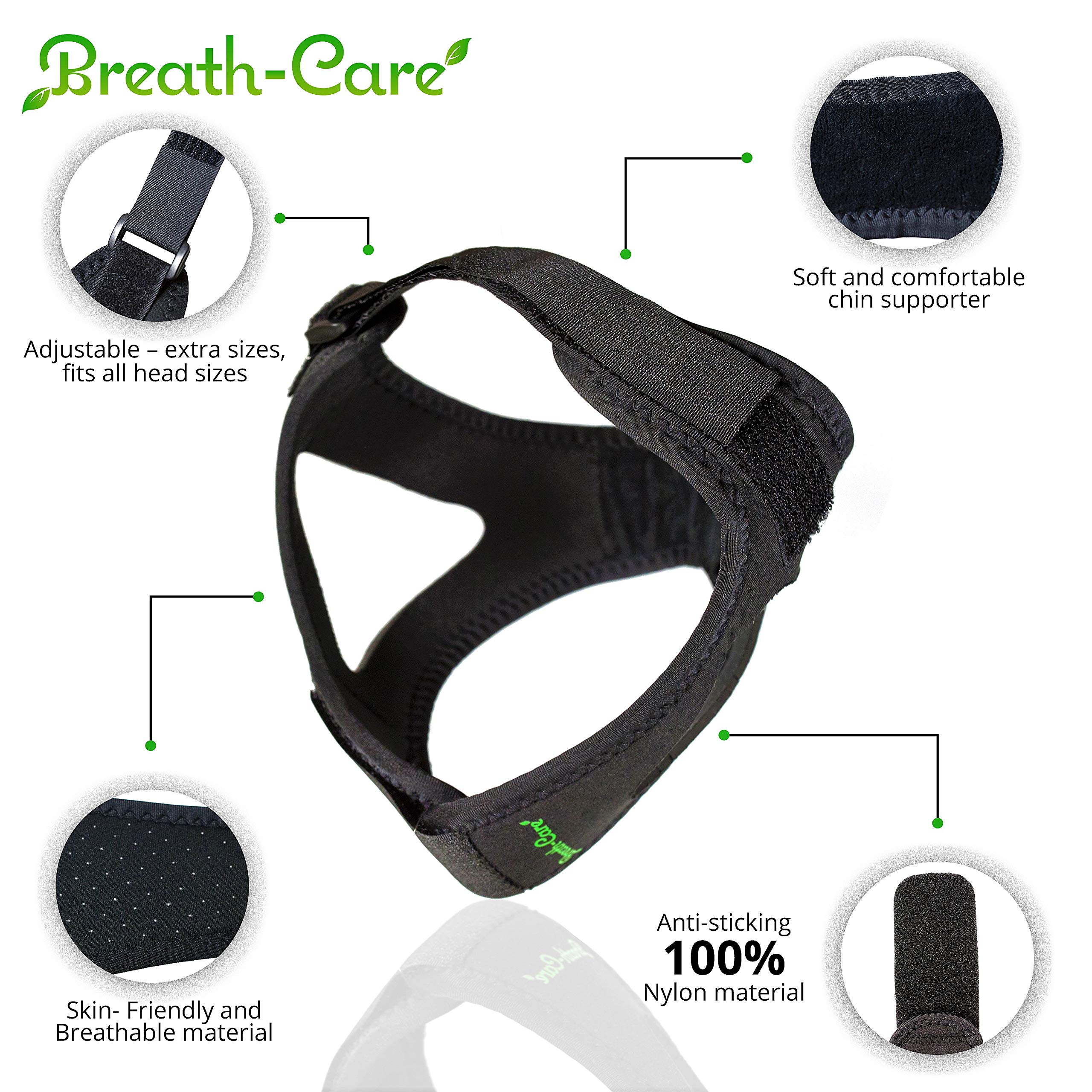 Chin StrapMost Comfortable Anti Snoring Chin Strap For CPAP, Stop Snoring Solution And Anti