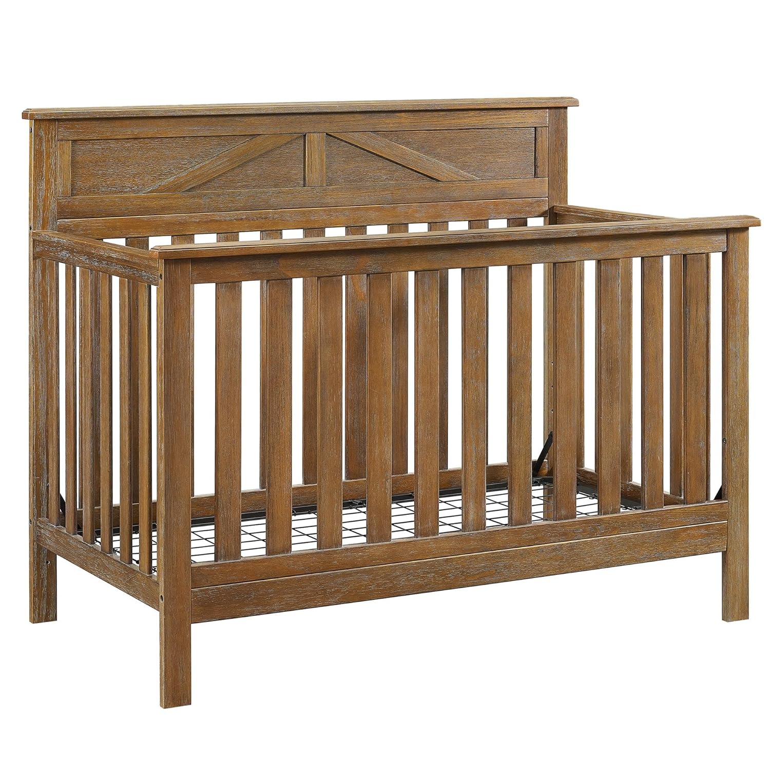 Best natural wood crib with changing table
