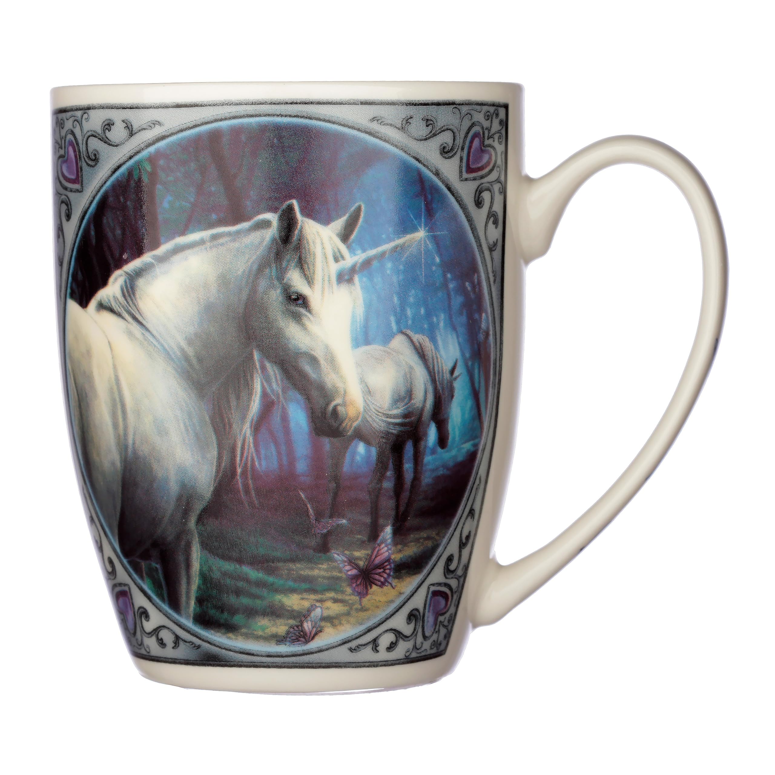 Puckator Lisa Parker The Journey Home Unicorn Porcelain Mug - Funny Home Accessories - Cute Gifts for Girlfriend - Large Mugs for Men Women Hot Drinks - Cute Cups Presents - Secret Santa Gift Cup Set