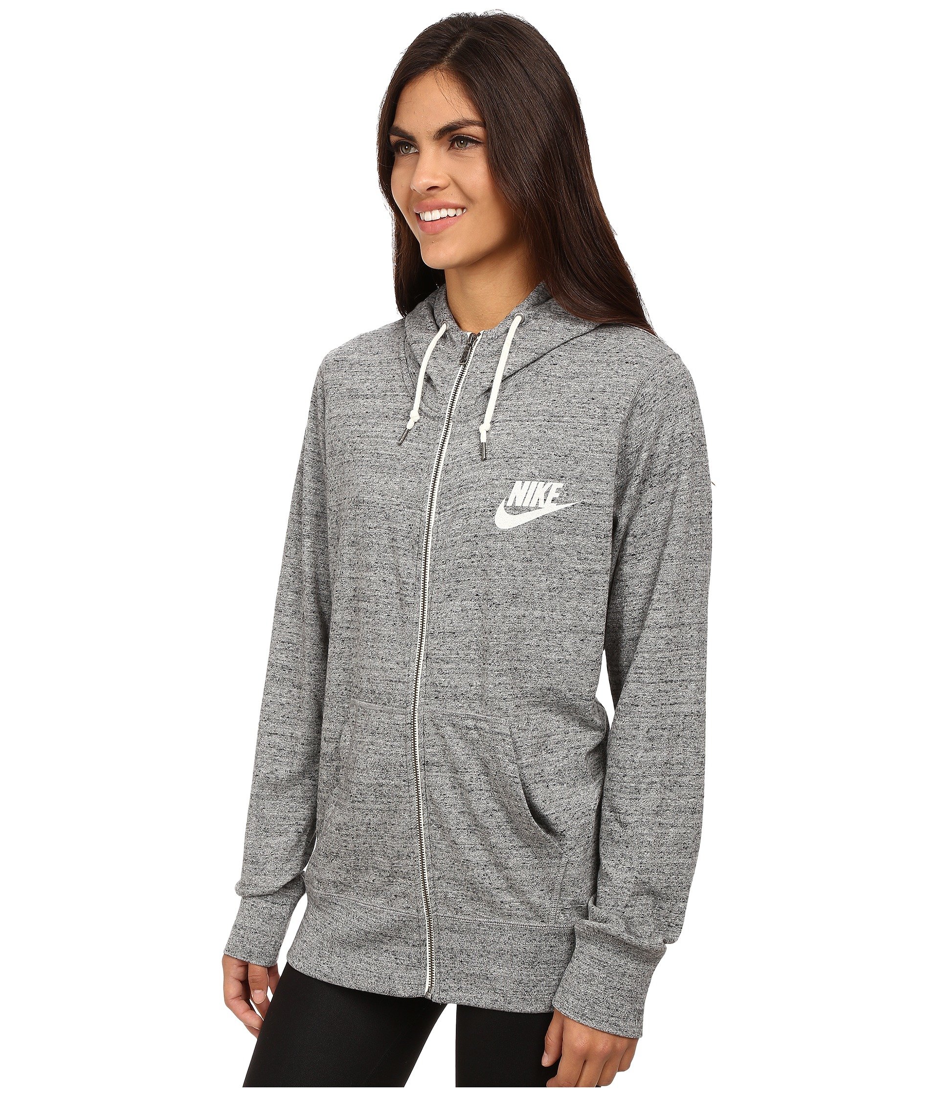 Download Nike Womens Gym Vintage Full Zip Hoodie Medium Carbon ...