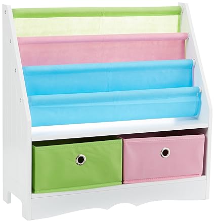 Buy Beige Home Basics Book Holder With 2 Bins Online At Low Prices In India Amazon In