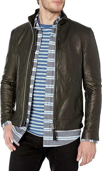 mackage leather bomber jacket