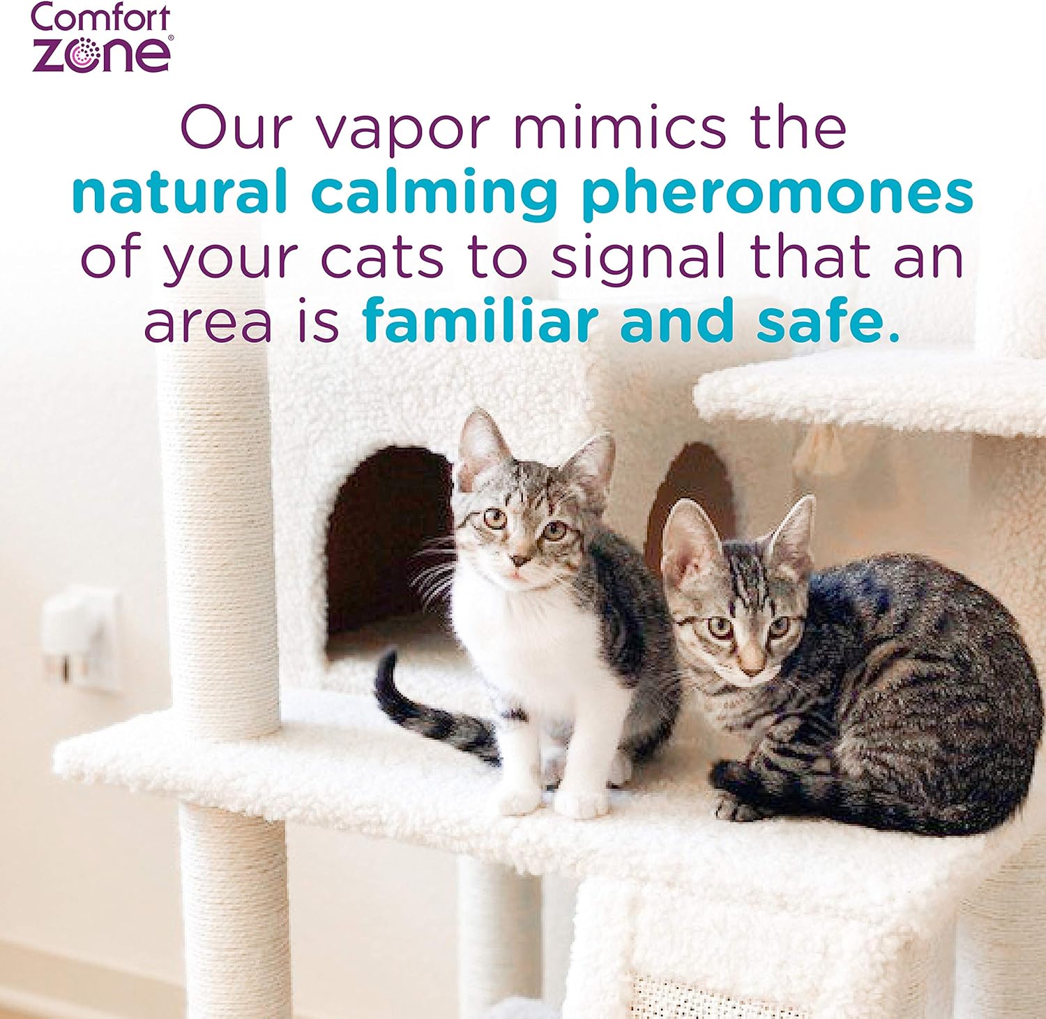 Comfort Zone MultiCat Calming Diffuser Kit, Cat Pheromone 3 Diffusers and 6 Refills-48ml, New Formula : Pet Supplies