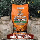 Topline Big K Instant Light Lumpwood Charcoal 6 x 1kg Bags view 6