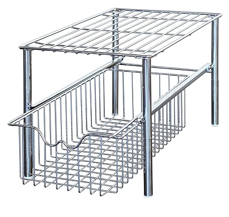 Deco Brothers Stackable Under Sink Cabinet Sliding Basket