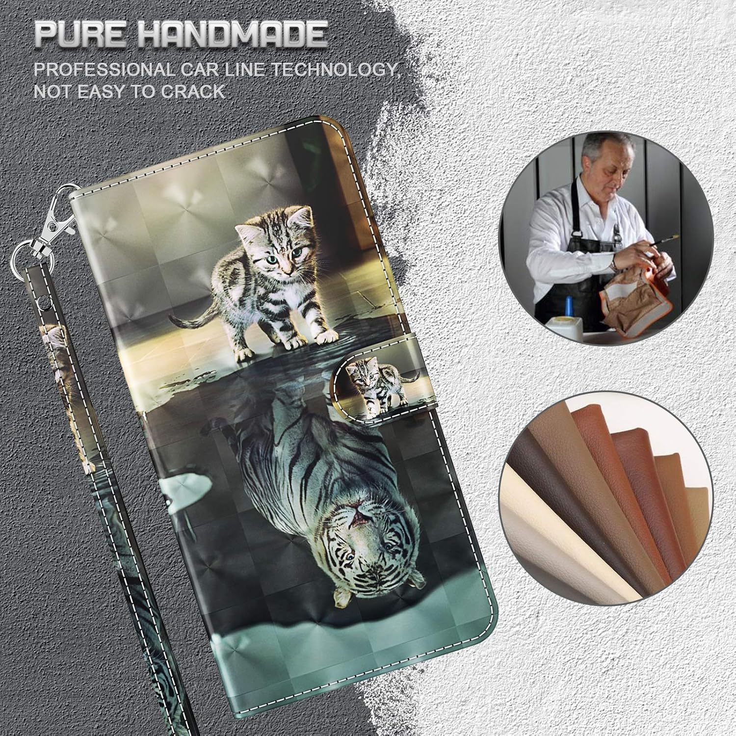 GLANDOTU Samsung Galaxy S20 FE/S20 FE 5G/S20 Lite Case Flip Wallet PU Leather Cover with Magnetic Button Standing Funstion Full-Body Protective Phone Cases - Image 4