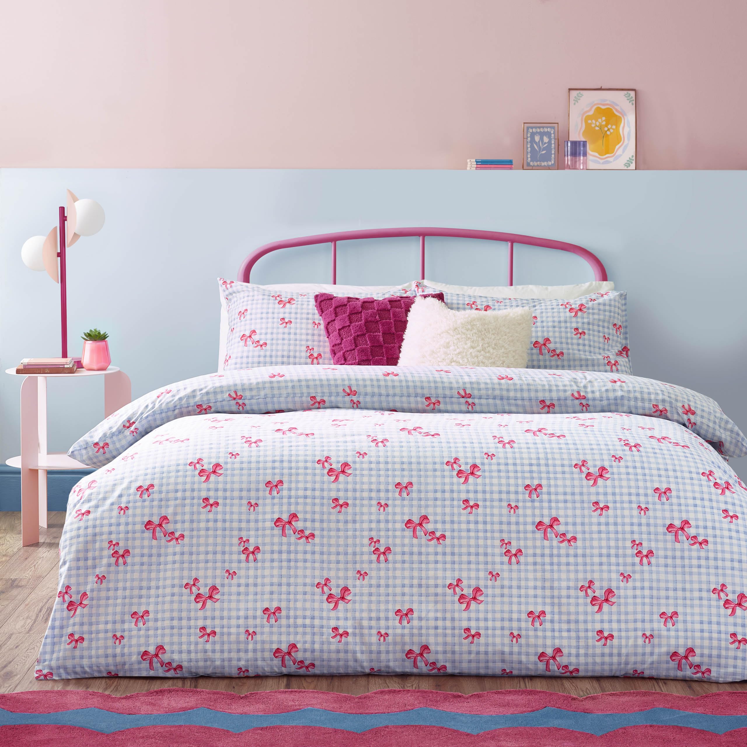 furn. Heya Home Gingham Bows D...