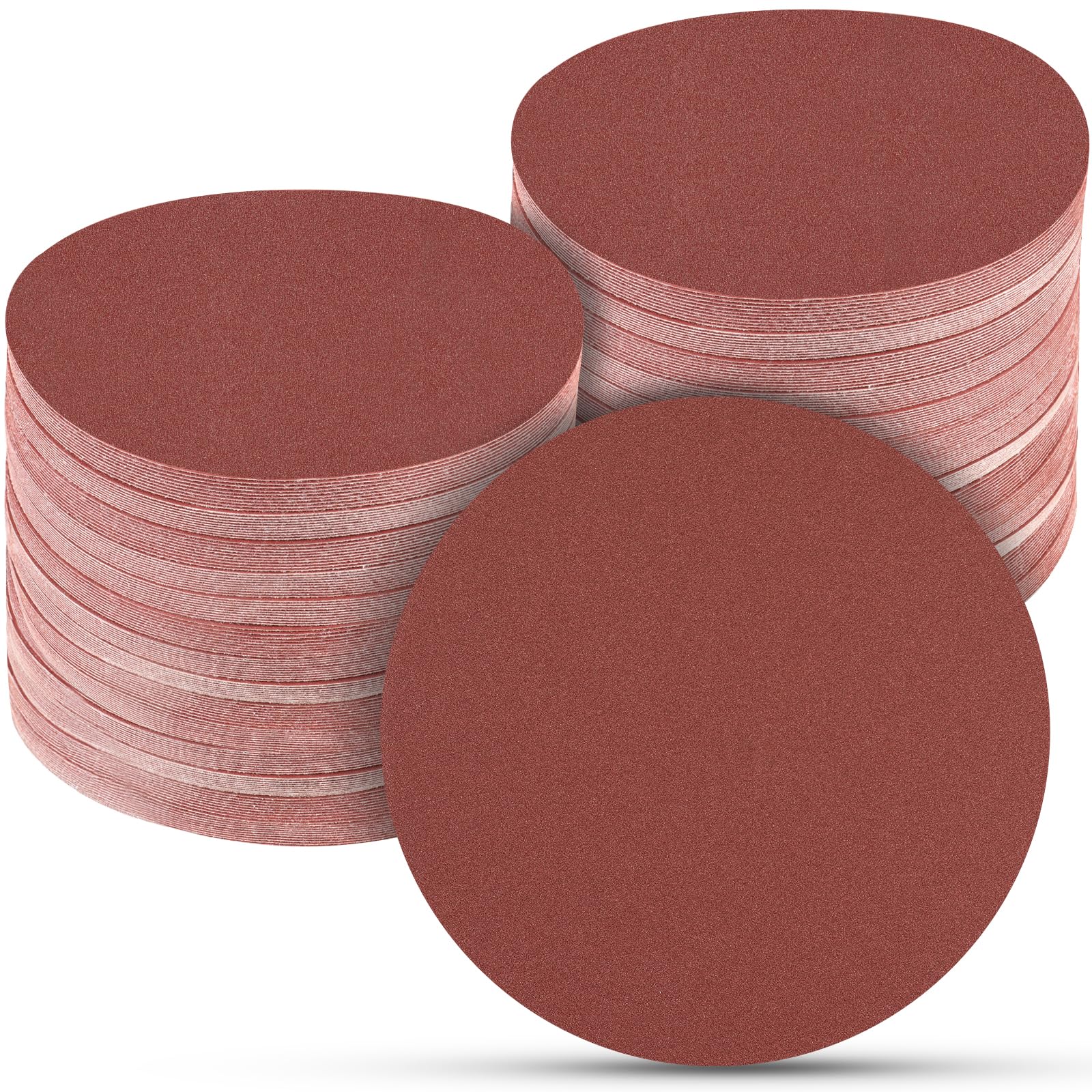 Photo 1 of 100 PCS 6 Inch Sanding Discs 120 Grit Hook and Loop Sandpaper, Round Orbital Sand Paper Discs for Sander