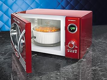 Salco SNM400 25L 800W Rojo - Microondas (25 L, 800 W, Botones ...