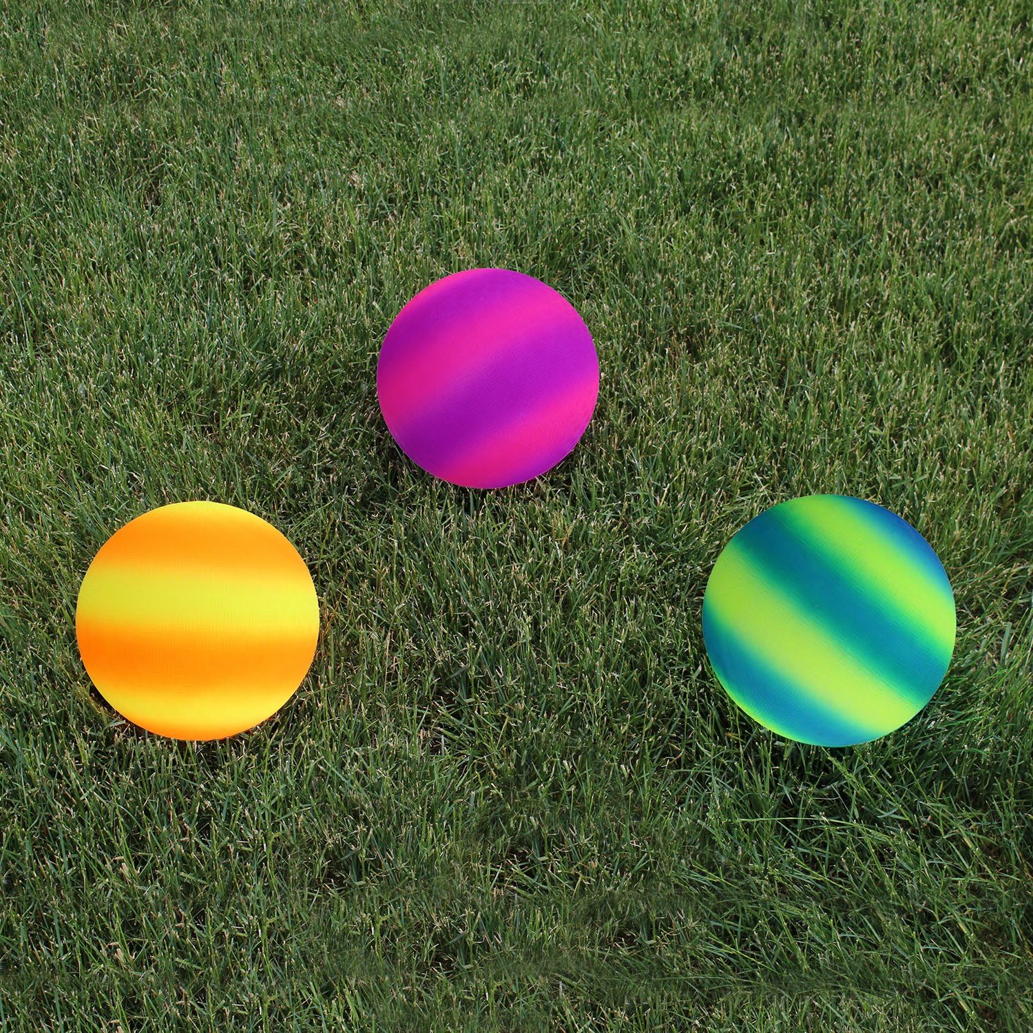 Small Playground Ball Four Square Balls & Hand Pump Rubber Play Ball 6