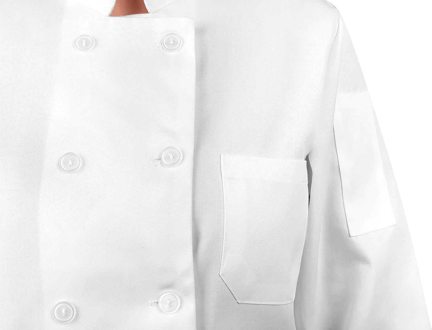 KNG Women's White Classic ¾ Sleeve Chef Coat: Clothing