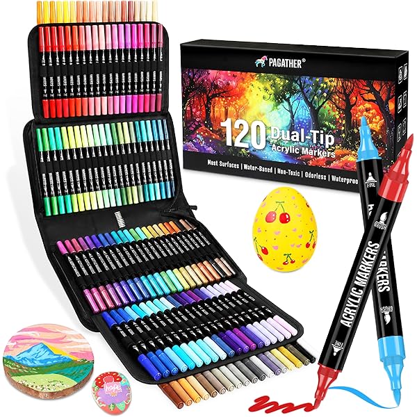 Amazon.com: Aoartix Blue Marker Case, 168 Slots Alcohol Marker