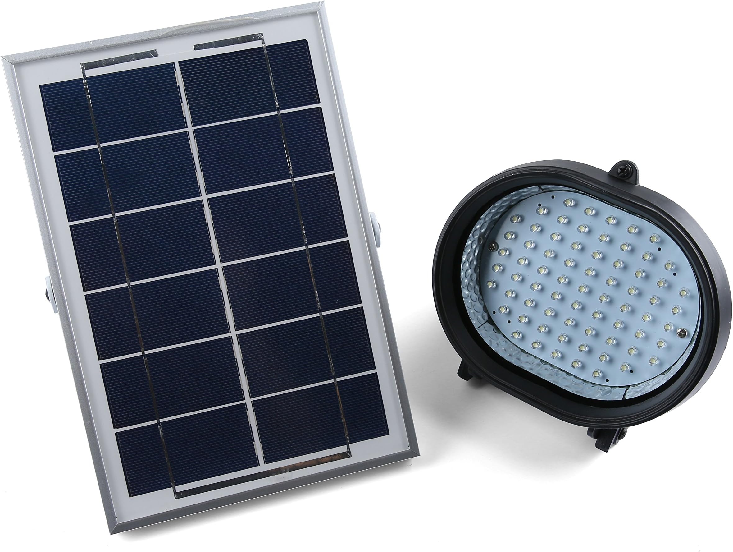 Solar power flood lights, waterproof, 69LED 350lm, During The Day to Night Without Manual Control, Automatically Working(Warm White)