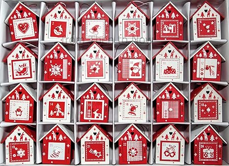 Amazonde Adventskalender Aus Holz Vogelhäuschen Im