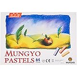 Mungyo Non Toxic Square Chalk, Soft Pastel, 64 Pack, Assorted Colors (B441R078-7003A)