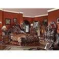 ACME Dresden 4-Piece Bed Set, Cherry Oak Finish
