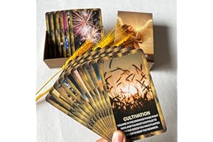 Tzxamsez Career Oracle Cards Deck, Money and Life Oracle Cards, Oracle Decks Help You Achieve Financial Goals As Well As Life Goals and Career Ambitions.
