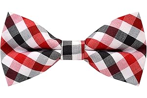 Carahere Handmade Boys Plaid Bow Ties