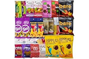 VINTAGE CANDY CO. Healthy Smart Snack Box – 24-Count Premium Variety Pack | Better-for-You Snacks for Work, School, Travel, & Gifting