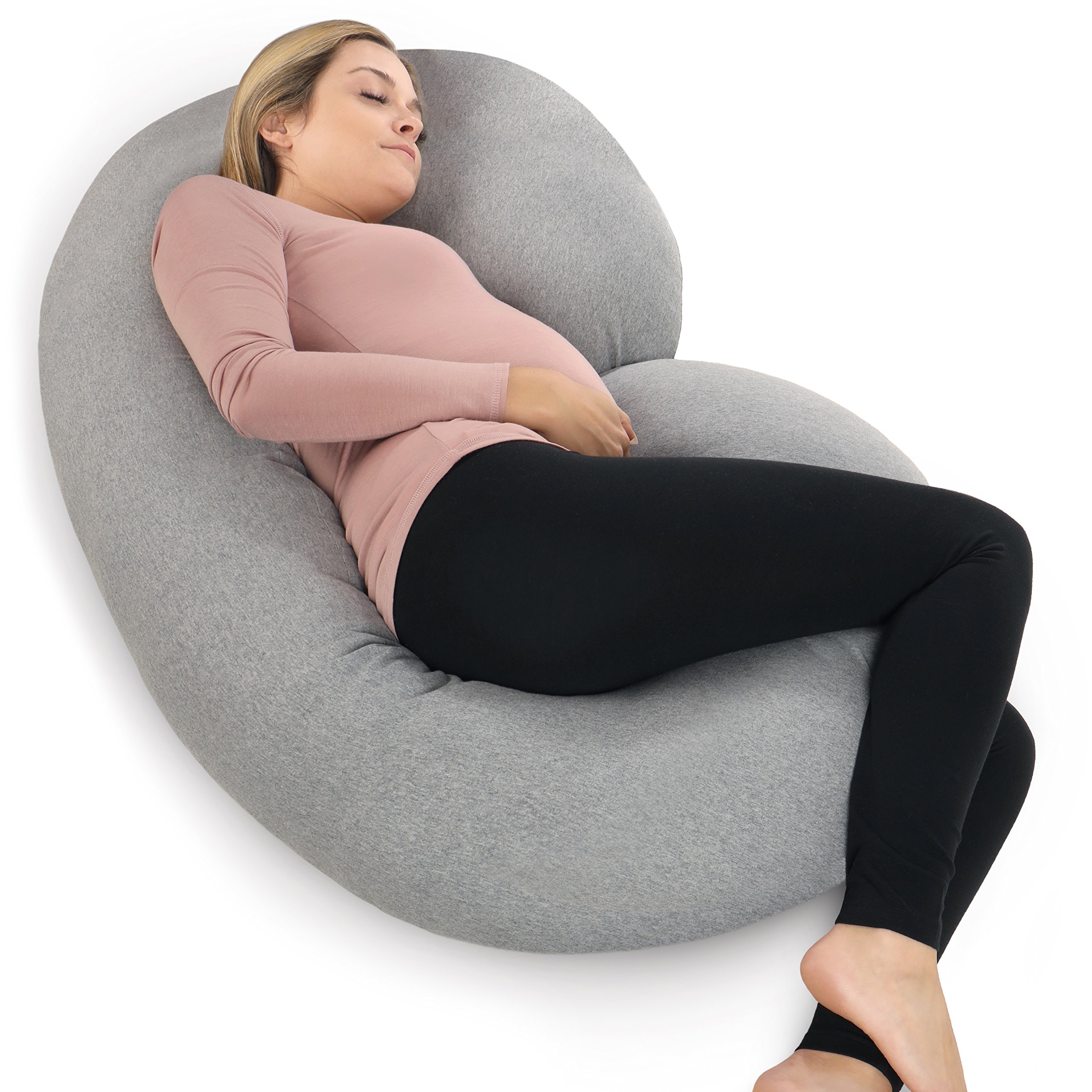 Buy Pharmedoc Full Body Pregnancy Pillow C Shaped, Jersey Cover, Maternity Support Pillow