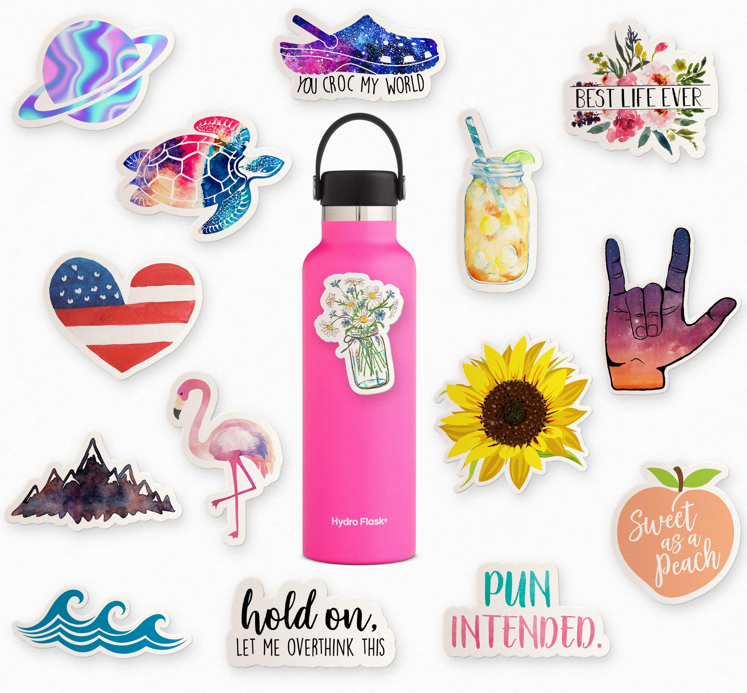 Stickers Waterproof Cute Trendy Teen 15 Pack Girls Phone Laptop Water