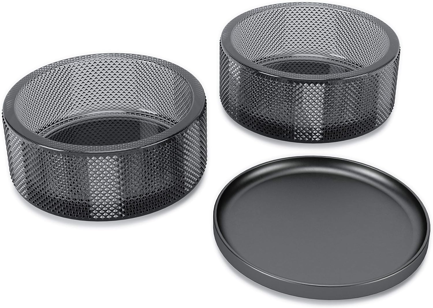 Umbra Tesora Jewelry Organizer, Two-Tier Storage Box with Removable Lid, Smoke: Home & Kitchen