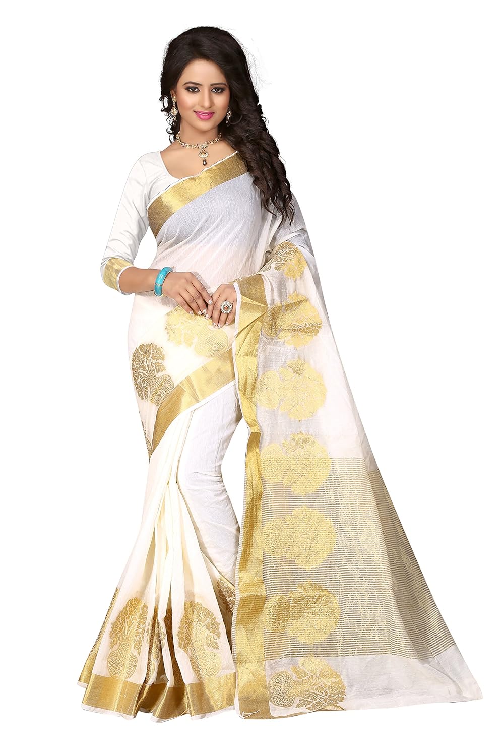 amazon white colour sarees