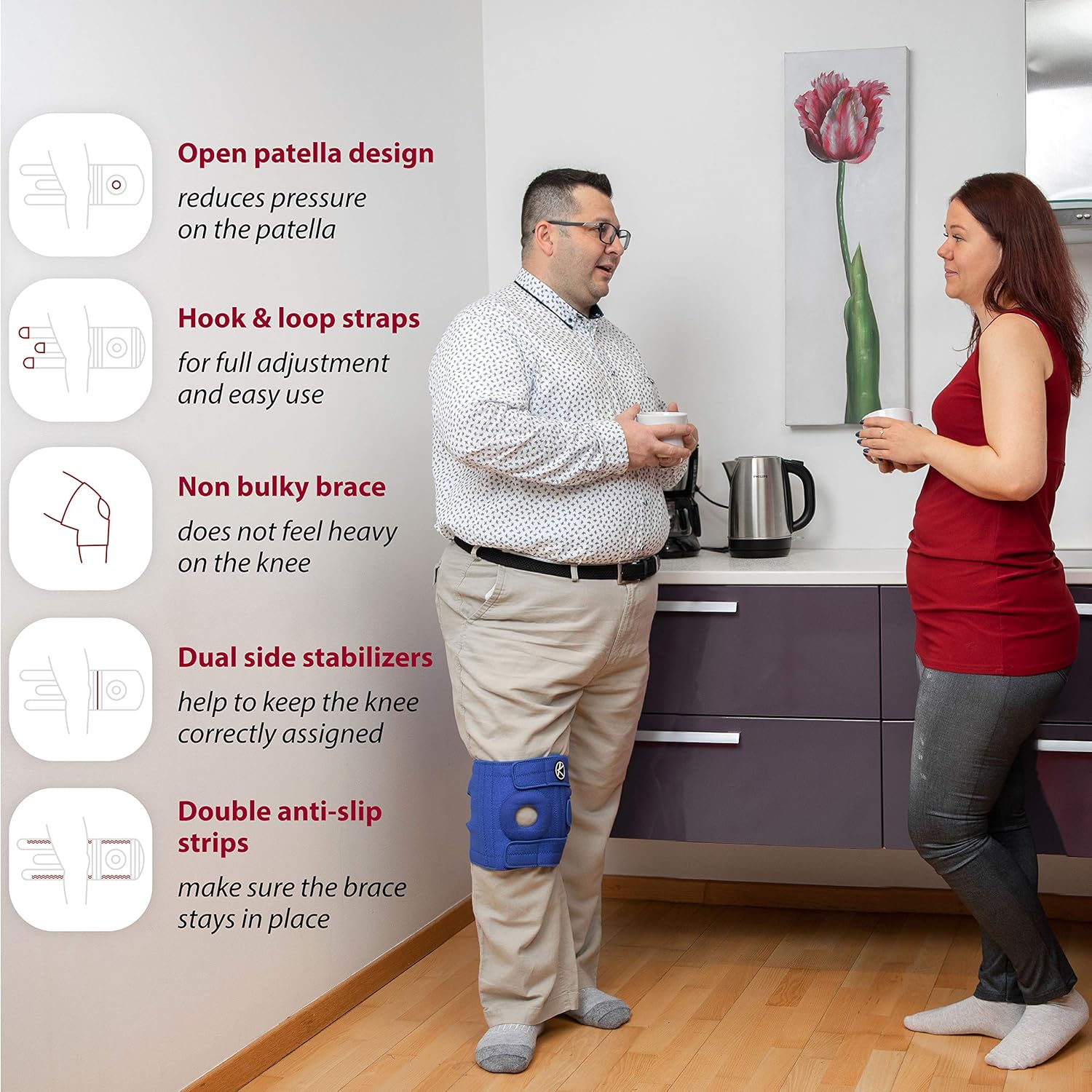KARM Plus Size 4XL Knee Support for Obese People, Extra Large Knee Support for Big Legs 5XL 6XL Thighs - Image 4